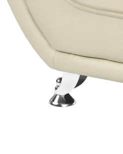 Lænestol LEIRA Kunstlæder Beige
