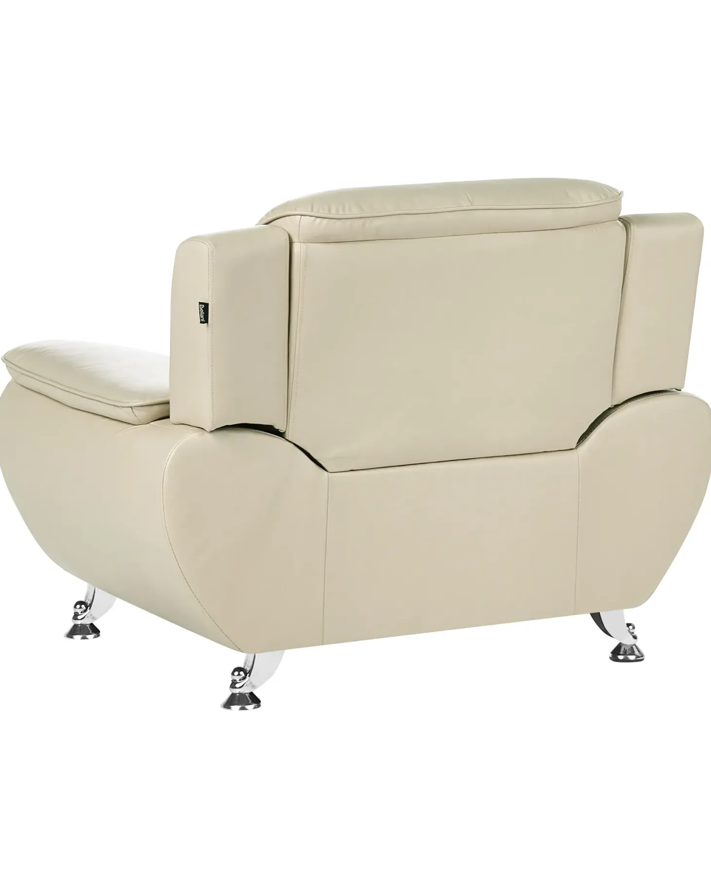 Lænestol LEIRA Kunstlæder Beige