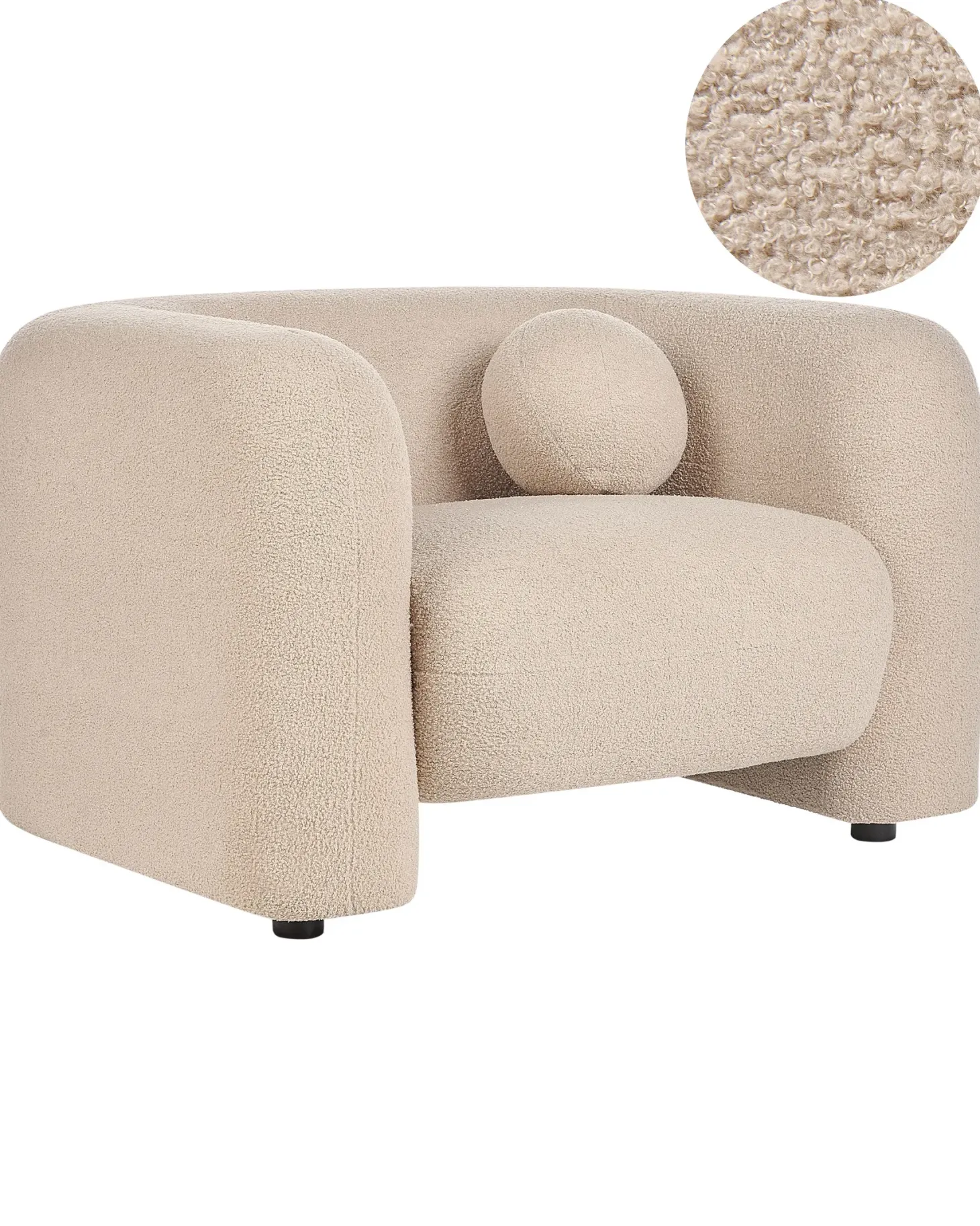 Lænestol LEIREN Boucle Beige