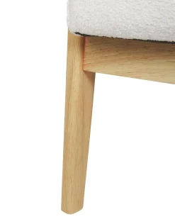 Lænestol LEKNES Boucle Cremehvid