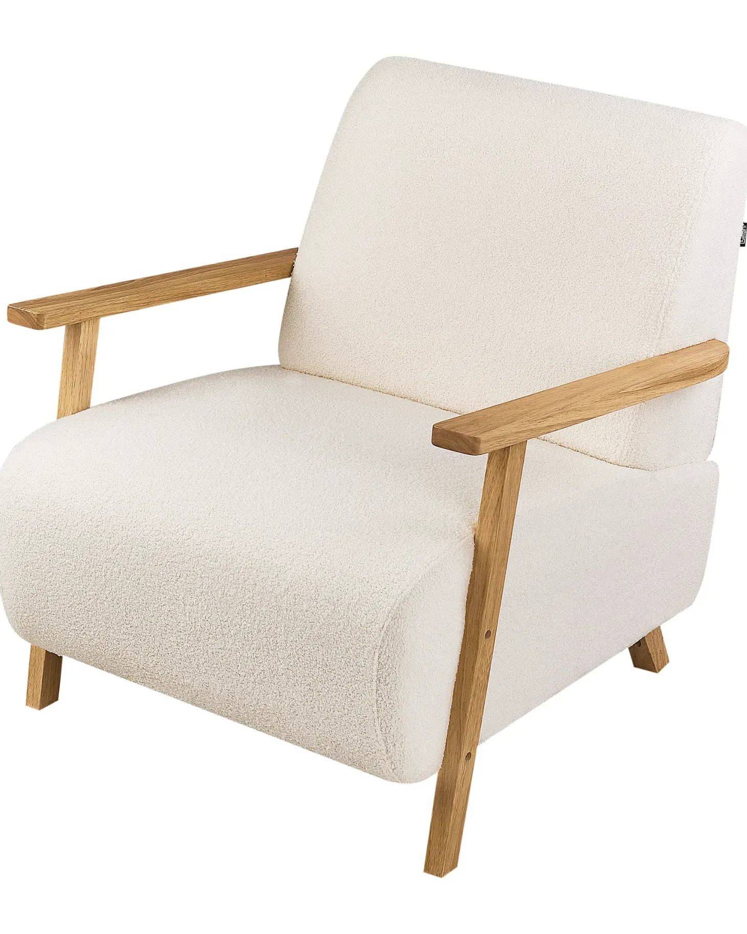 Lænestol LESJA Boucle Lys Beige