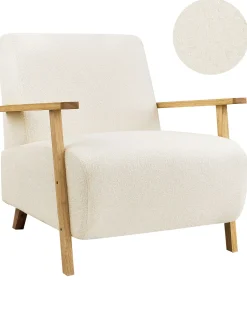 Lænestol LESJA Boucle Lys Beige