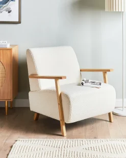 Lænestol LESJA Boucle Lys Beige