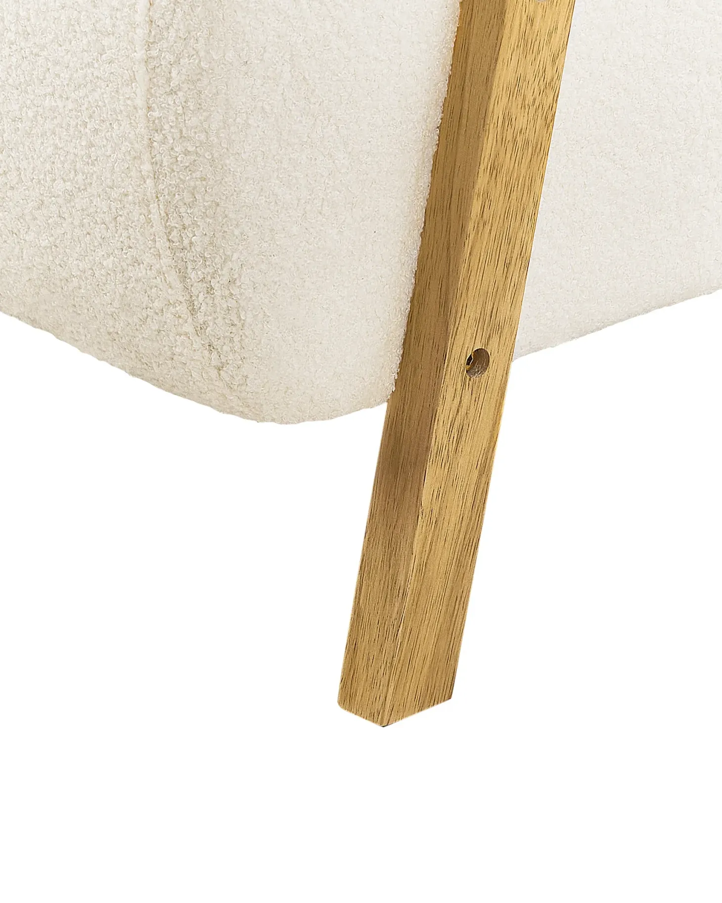Lænestol LESJA Boucle Lys Beige