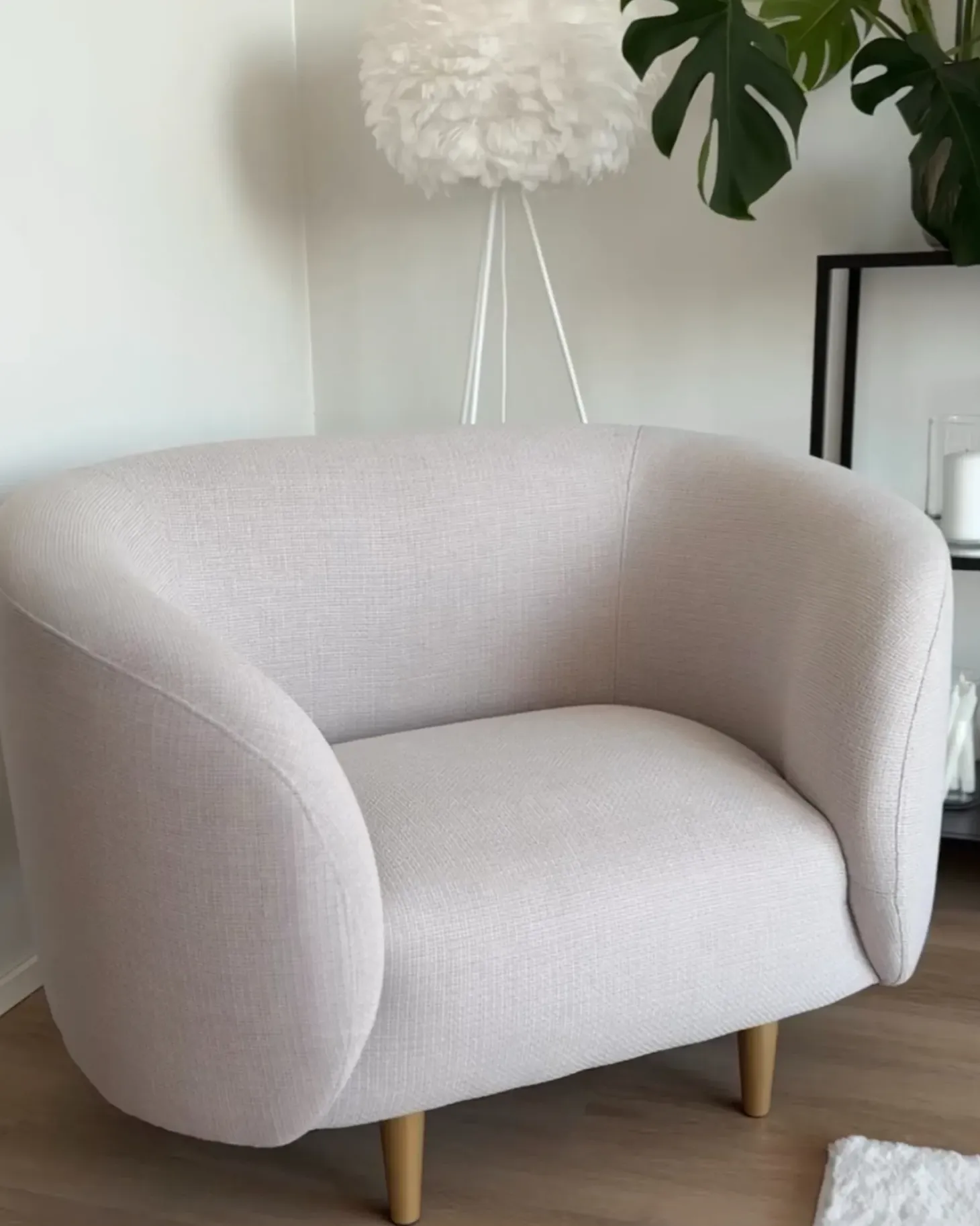 Lænestol LOEN Lys Beige
