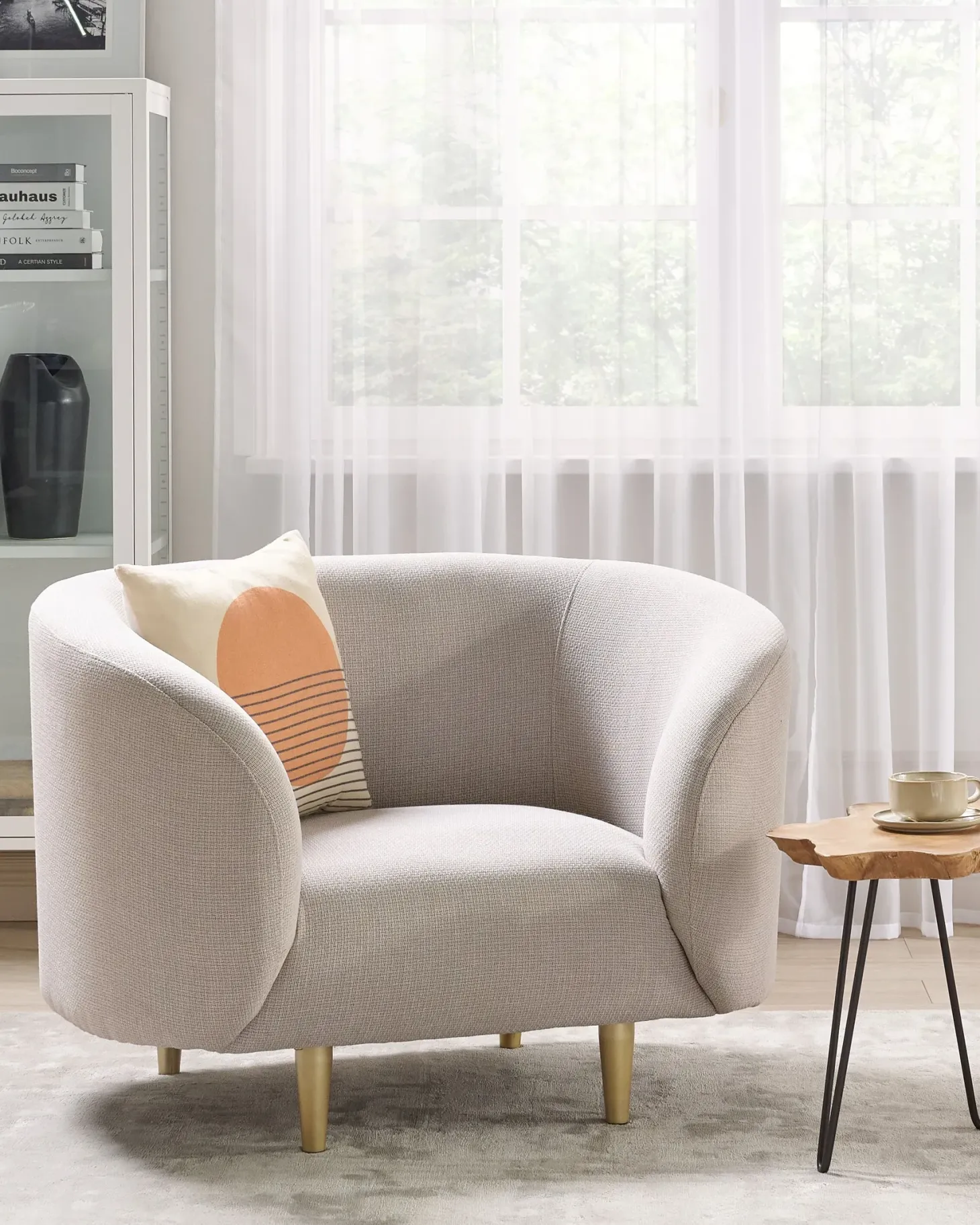 Lænestol LOEN Lys Beige