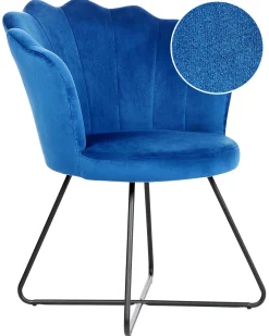 Lænestol LOVELOCK Velour Navy Blå