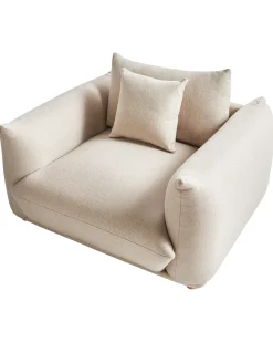 Lænestol LUVOS Lys Beige