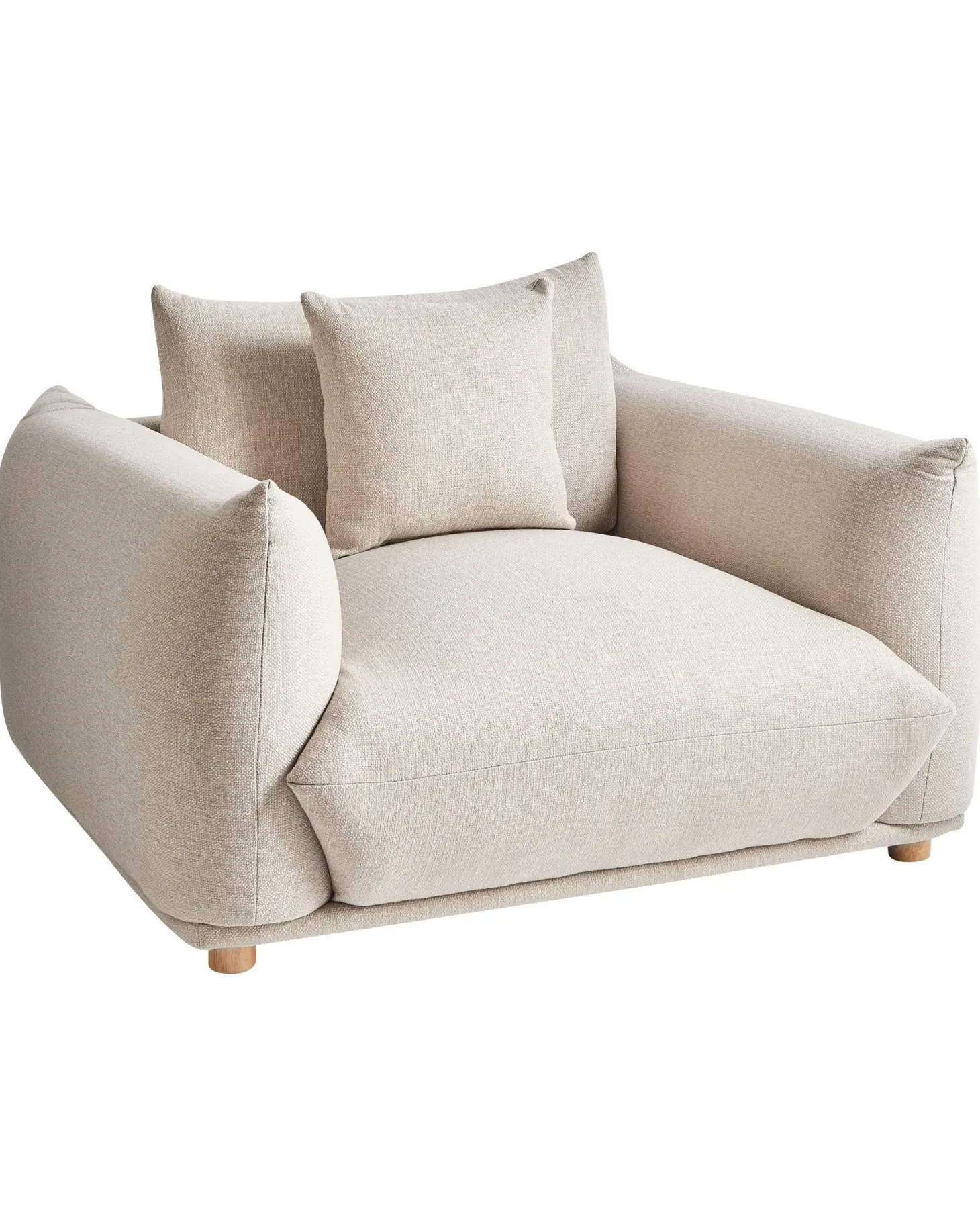 Lænestol LUVOS Lys Beige