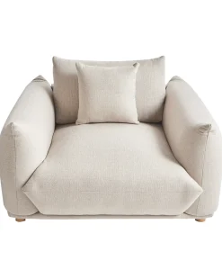 Lænestol LUVOS Lys Beige