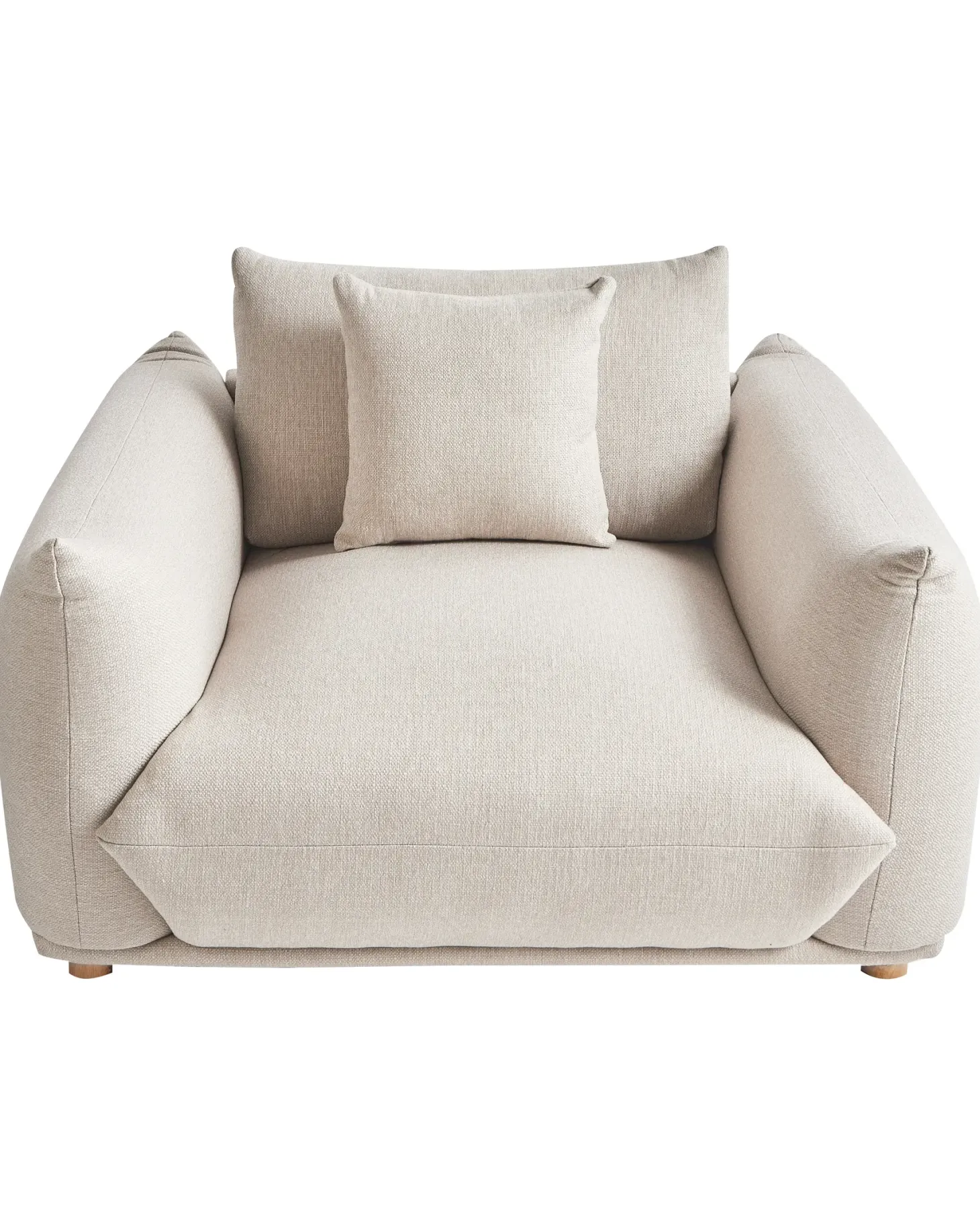 Lænestol LUVOS Lys Beige