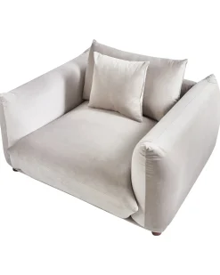 Lænestol LUVOS Velour Brungrå
