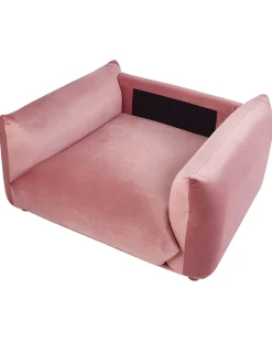Lænestol LUVOS Velour Lyserød