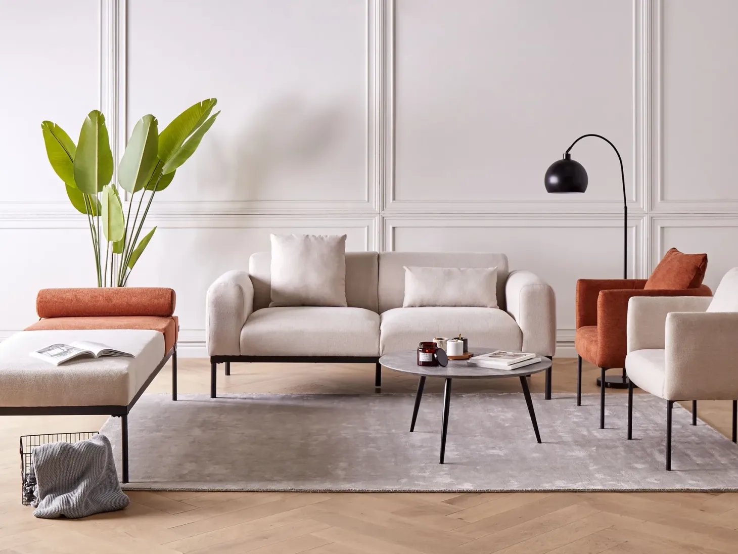 Lænestol MALMOS Lys Beige
