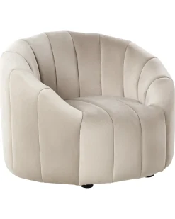 Lænestol MALUNG Velour Beige