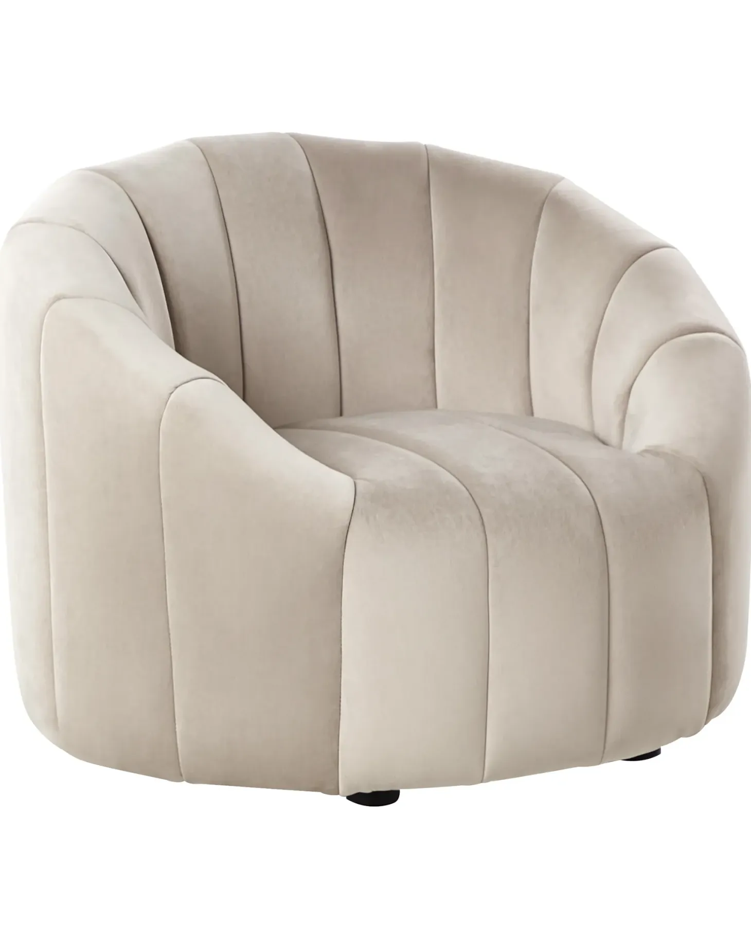 Lænestol MALUNG Velour Beige