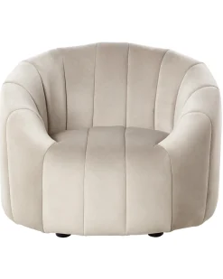 Lænestol MALUNG Velour Beige