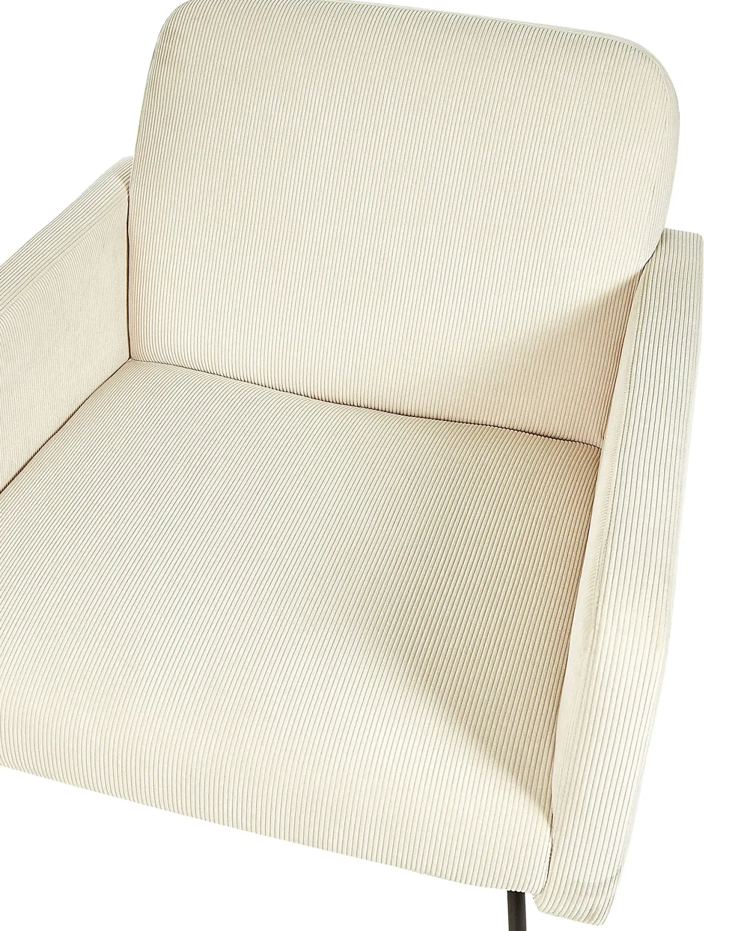 Lænestol NARKEN Fløjl Lys Beige