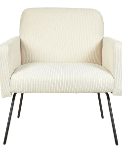 Lænestol NARKEN Fløjl Lys Beige