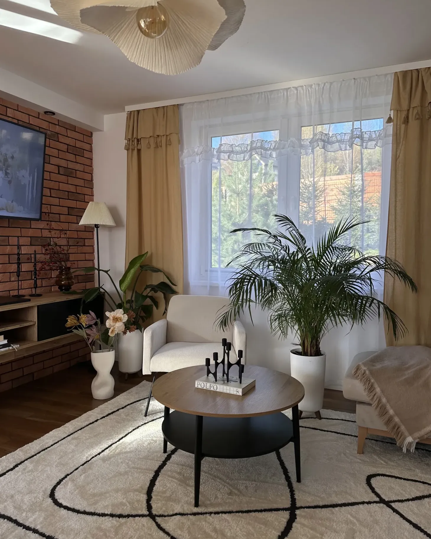 Lænestol NARKEN Fløjl Lys Beige