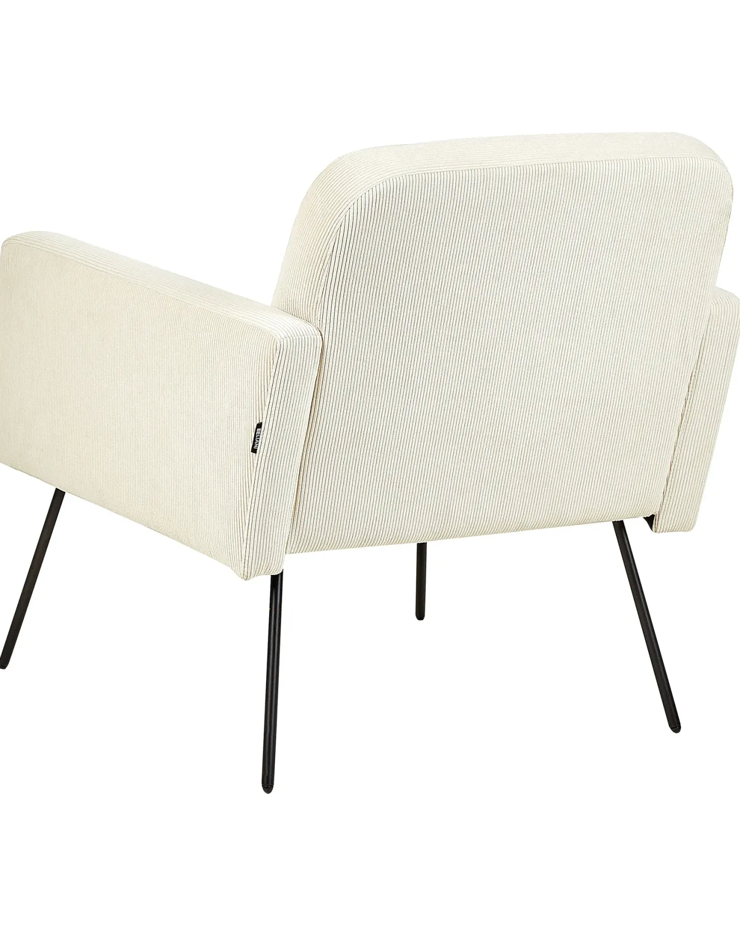 Lænestol NARKEN Fløjl Lys Beige