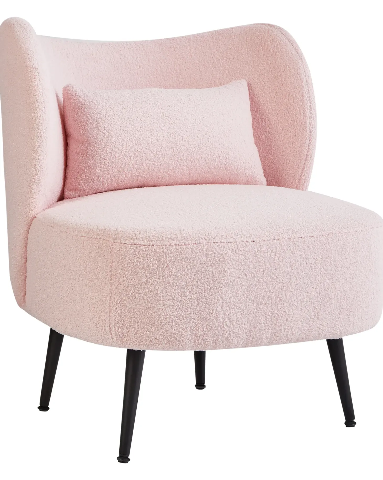 Lænestol OTSBY Boucle Pastellrosa