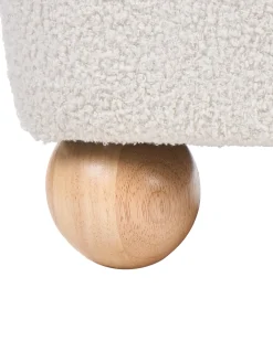 Lænestol RATTVIK Boucle Cremehvid