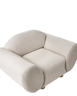Lænestol RINGEL med puder Lys Beige
