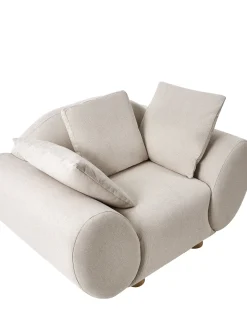 Lænestol RINGEL med puder Lys Beige