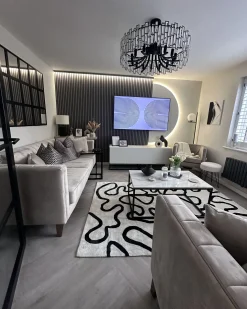 Lænestol SIRKKA Velour Brungrå
