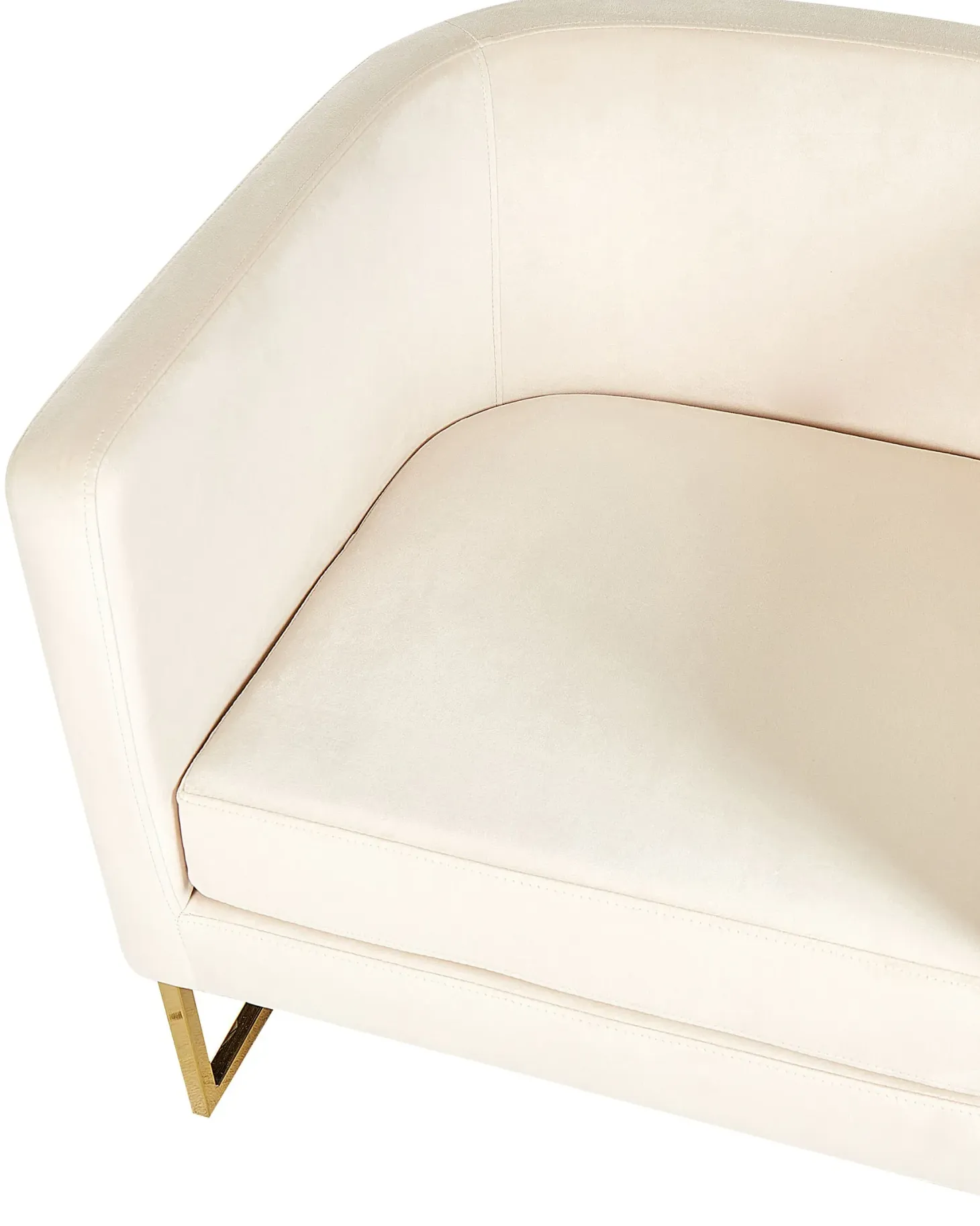 Lænestol SIRKKA Velour Lys Beige