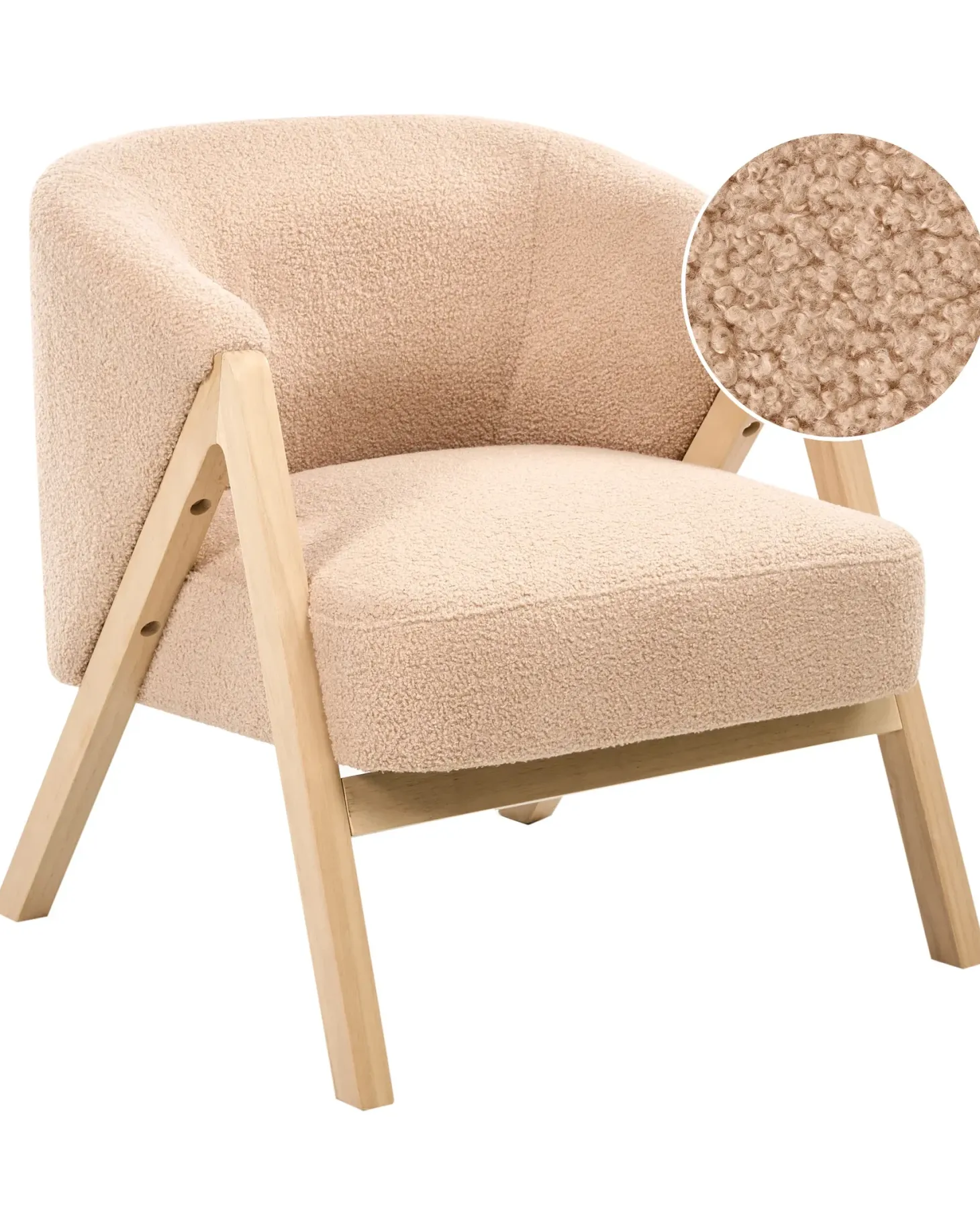 Lænestol SKEI Boucle Beige
