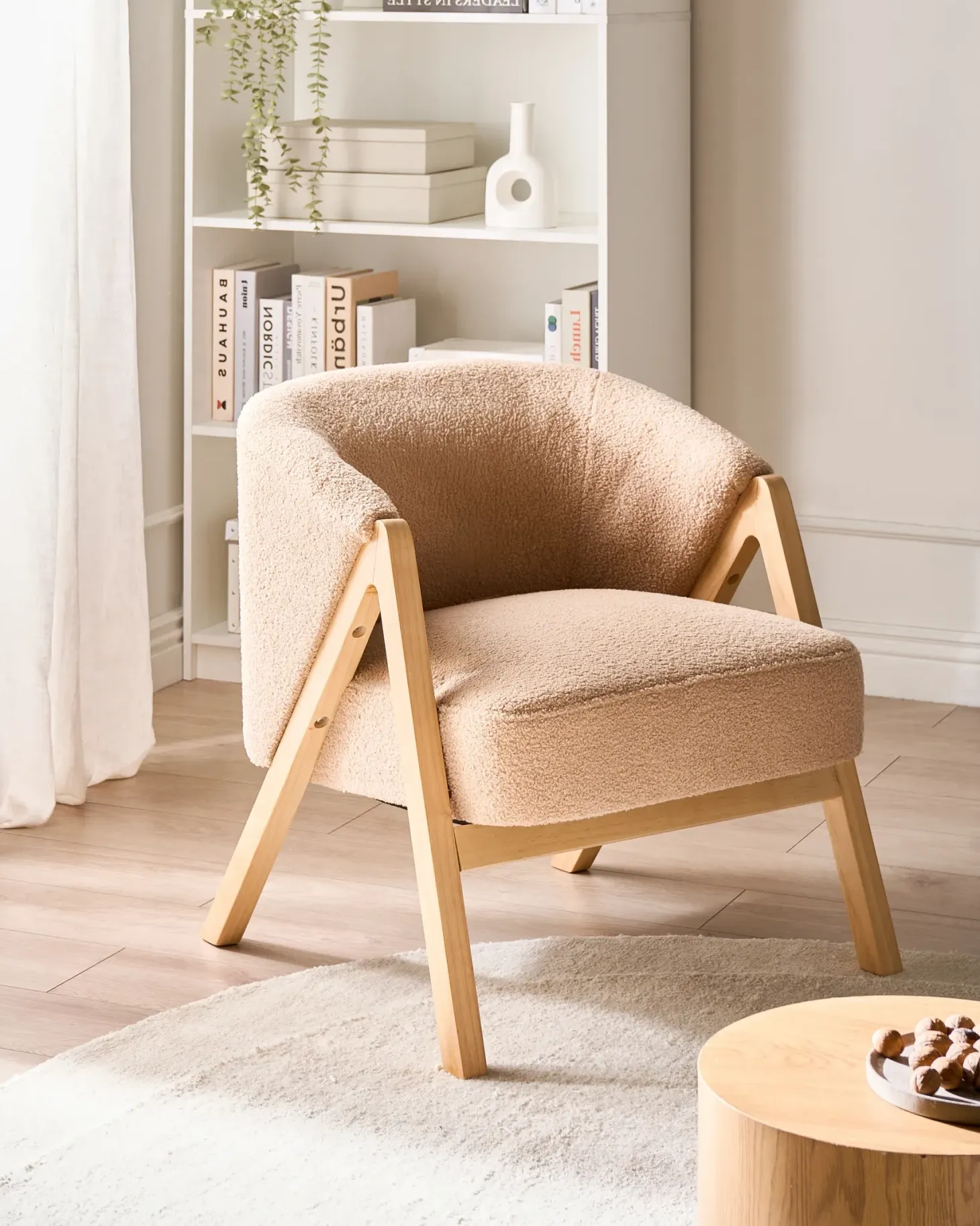 Lænestol SKEI Boucle Beige