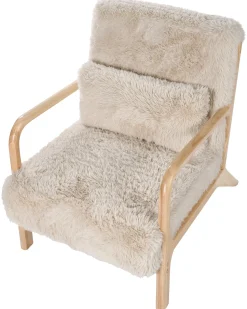 Lænestol SKOVDE Kunstig pels Lys Beige