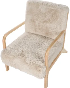Lænestol SKOVDE Kunstig pels Lys Beige
