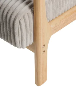 Lænestol SORSELE Fløjl Beige