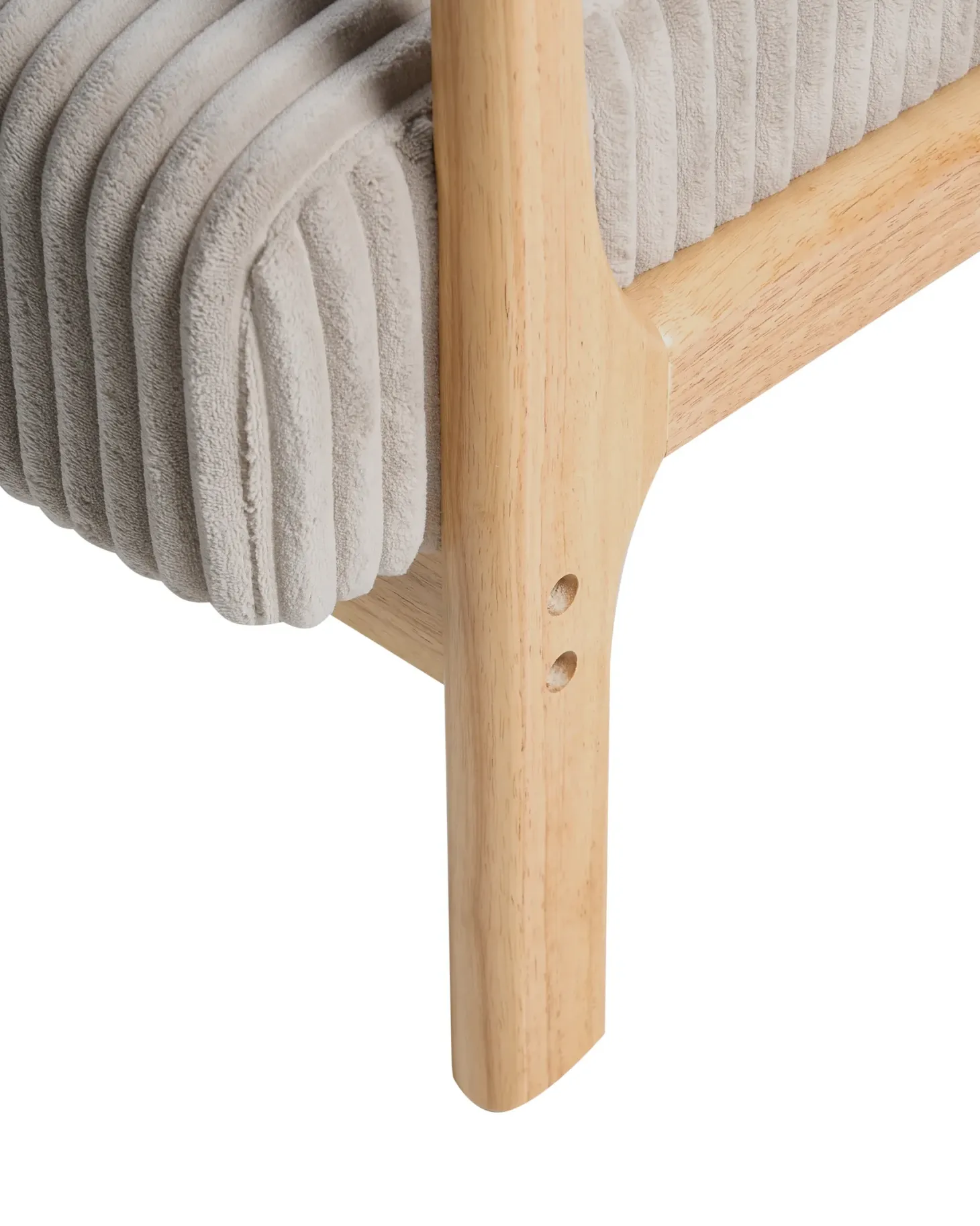 Lænestol SORSELE Fløjl Beige