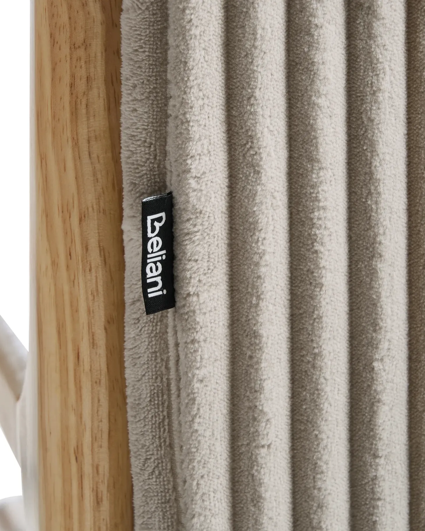 Lænestol SORSELE Fløjl Beige