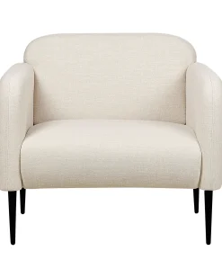 Lænestol STOUBY Hør Lys Beige