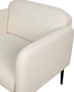 Lænestol STOUBY Hør Lys Beige