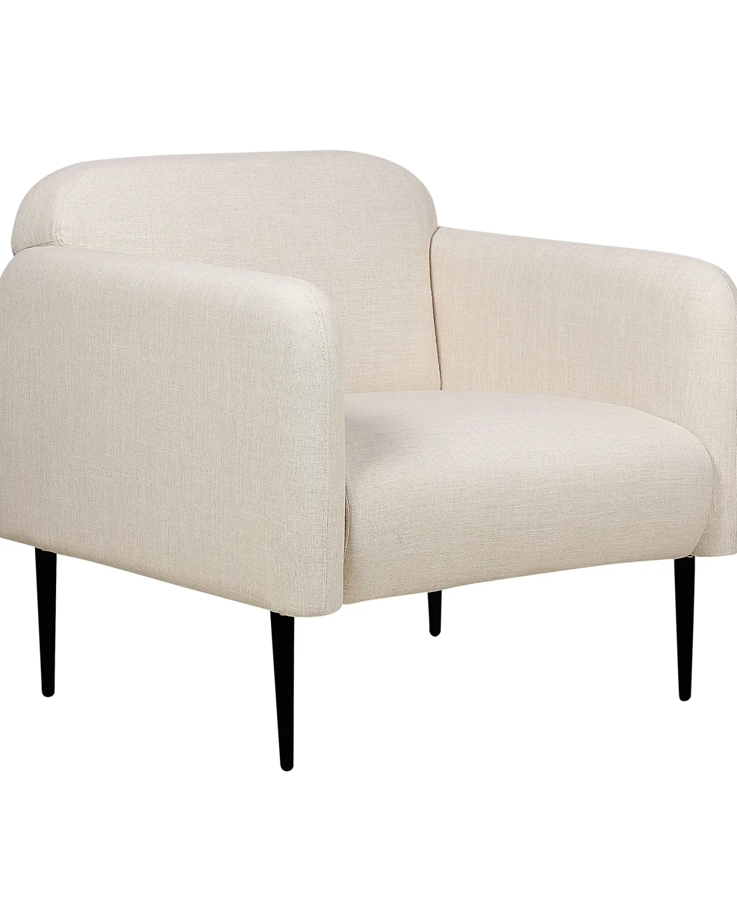 Lænestol STOUBY Hør Lys Beige