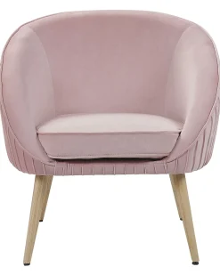 Lænestol TROMSO Velour Lyserød