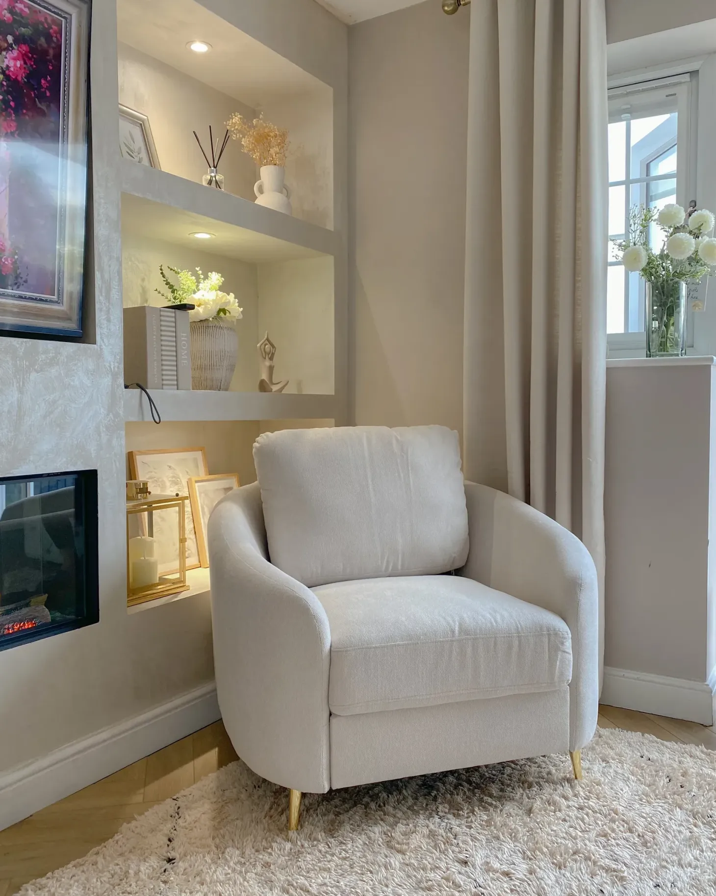 Lænestol TROSA Lys Beige