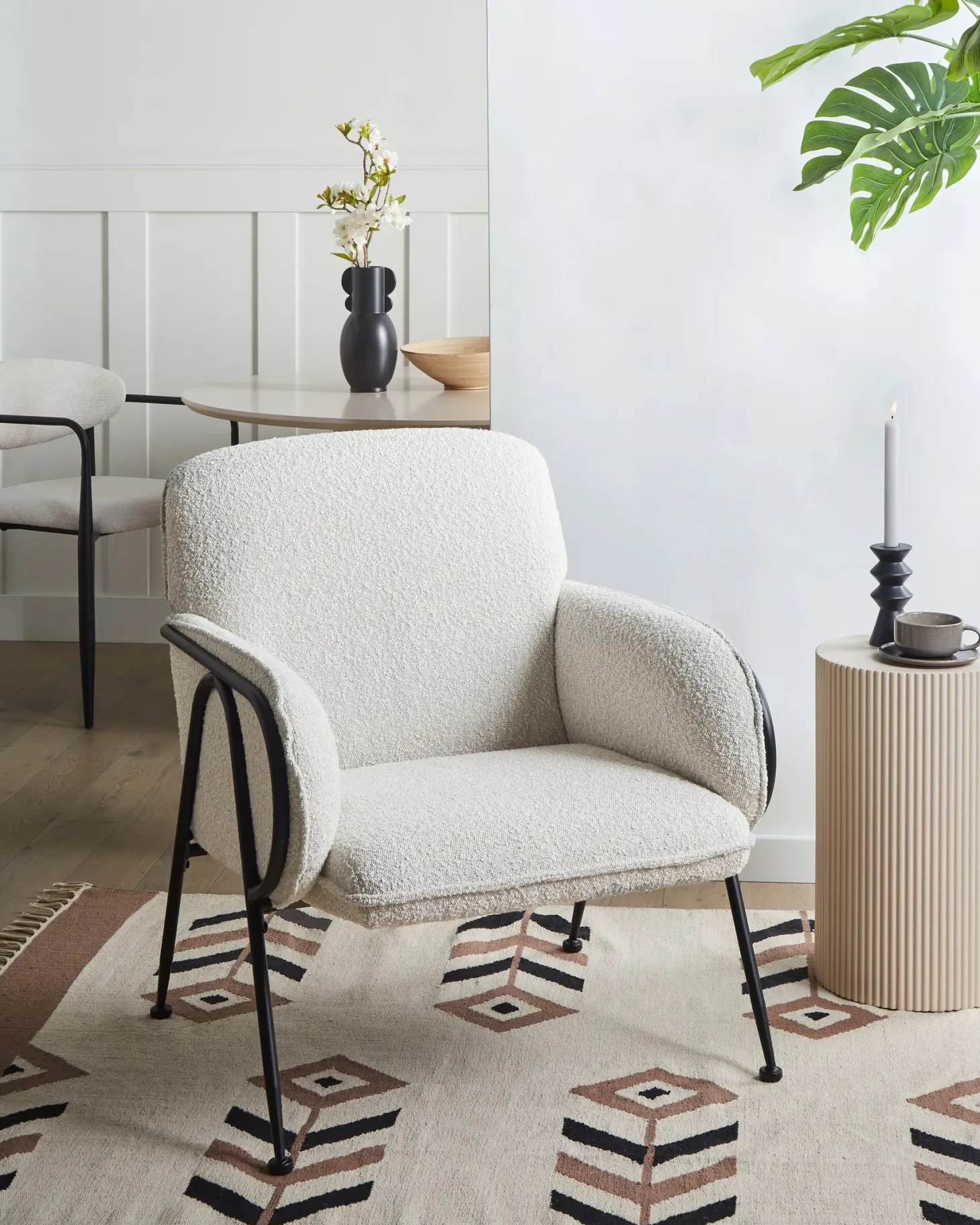 Lænestol TRYSNES Lys Beige