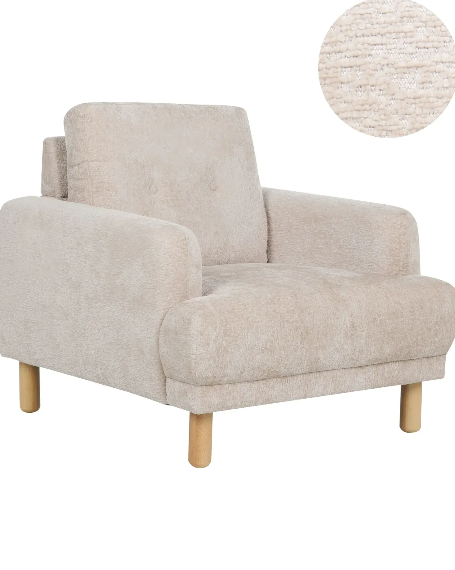 Lænestol TUVE Boucle Beige