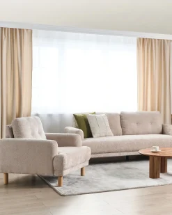 Lænestol TUVE Boucle Beige