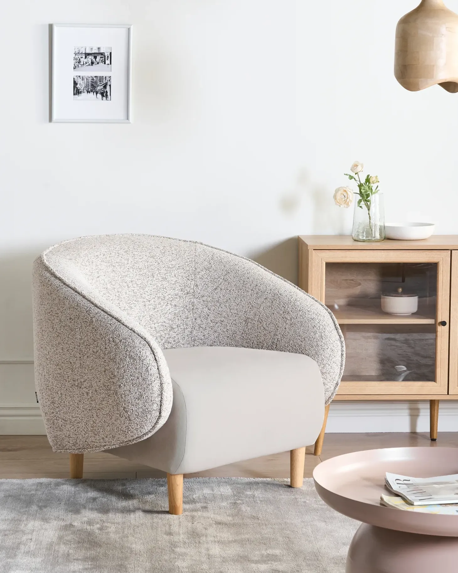Lænestol UMEA Lys Beige