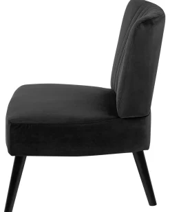 Lænestol VAASA Velour Sort