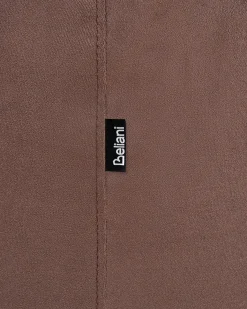 Lænestol VELTADA Velour Mørkebrun