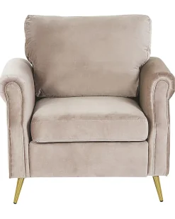 Lænestol VIETAS Velour Brungrå